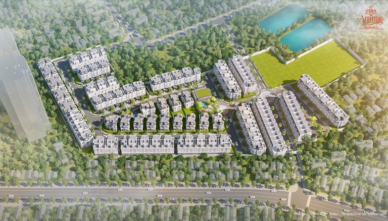 Mặt bằng dự án nhà phố biệt thự ameile villa phú mỹ hưng